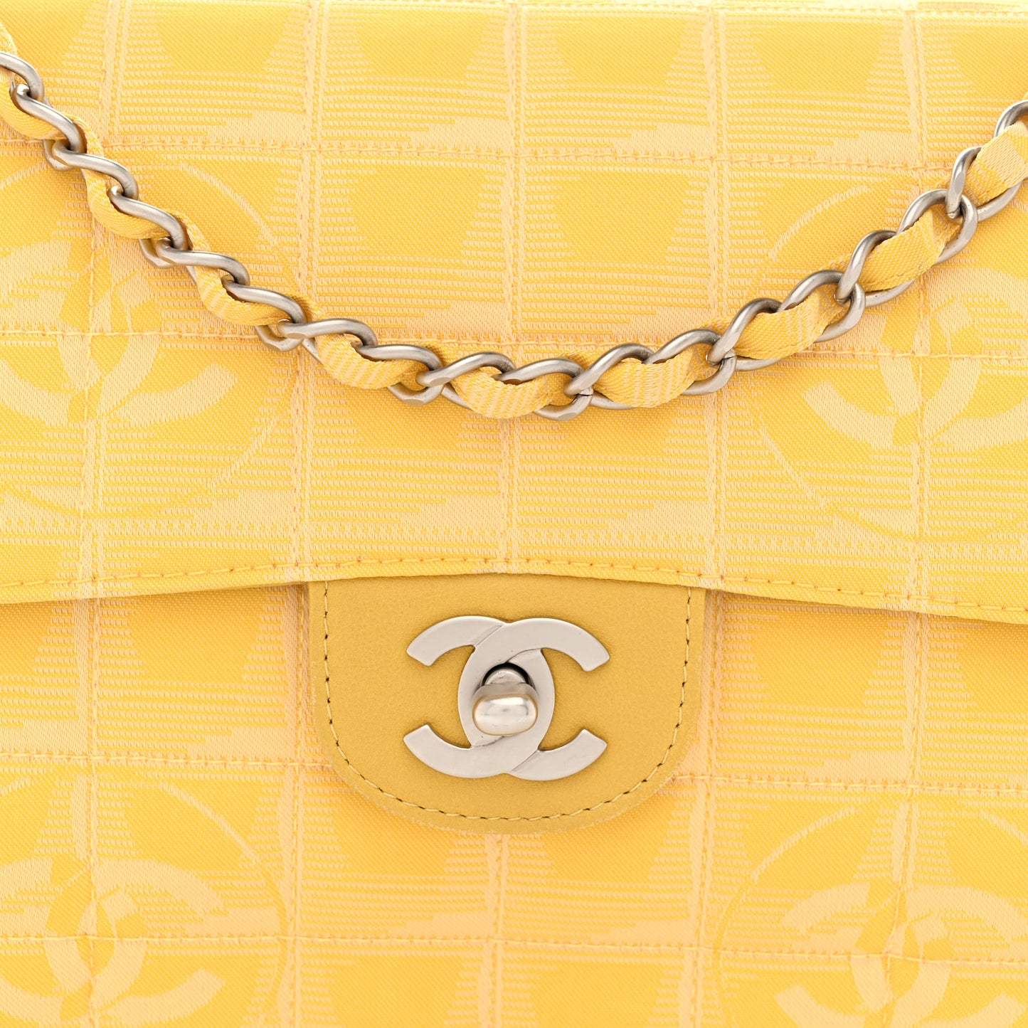 Nylon Medium Travel Flap Yellow
