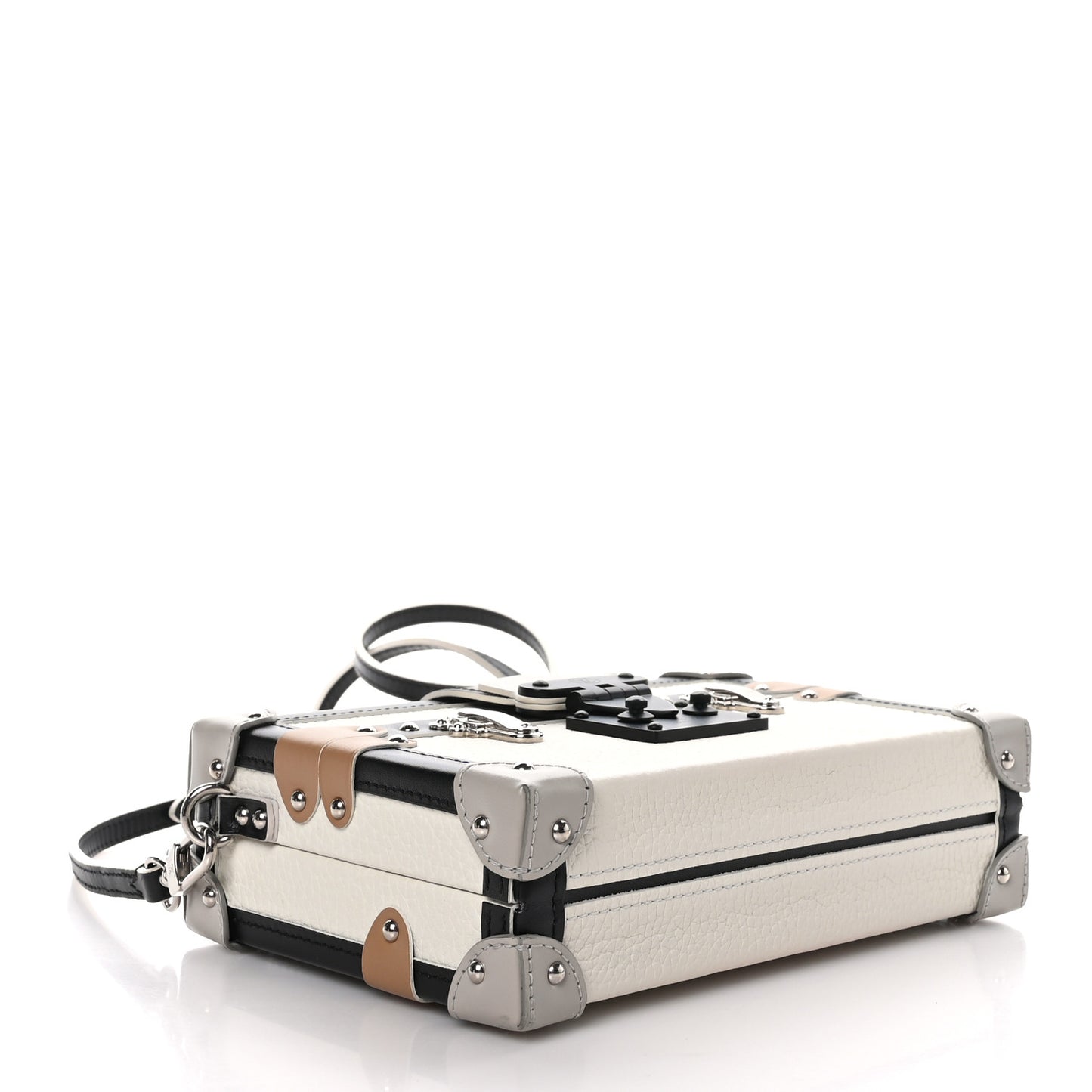 Taurillon Petite Malle White Black