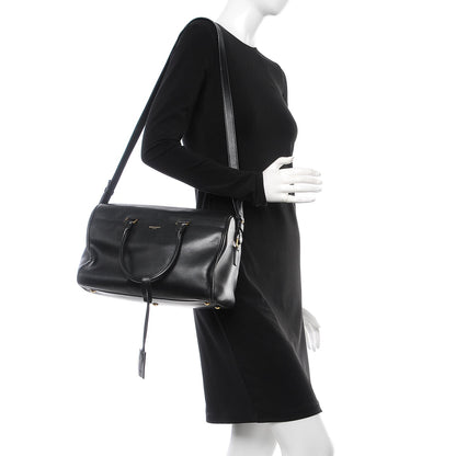 Saint Laurent Calfskin Classic Duffle 6 Black 3 of 10