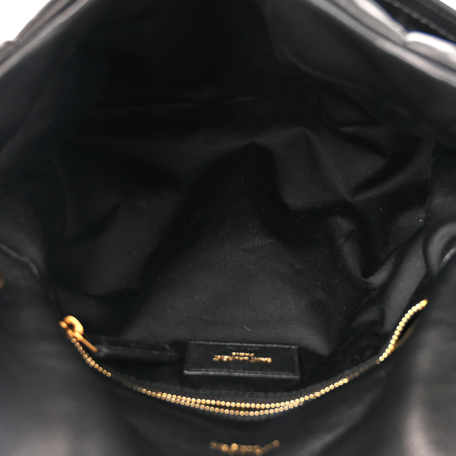Saint Laurent Lambskin Quilted Small Loulou Puffer Monogram Chain Satchel Black 5 of 11