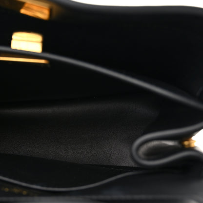 Balenciaga Natural Smooth Calfskin Mini Rodeo Top Handle Handbag Black 6 of 12