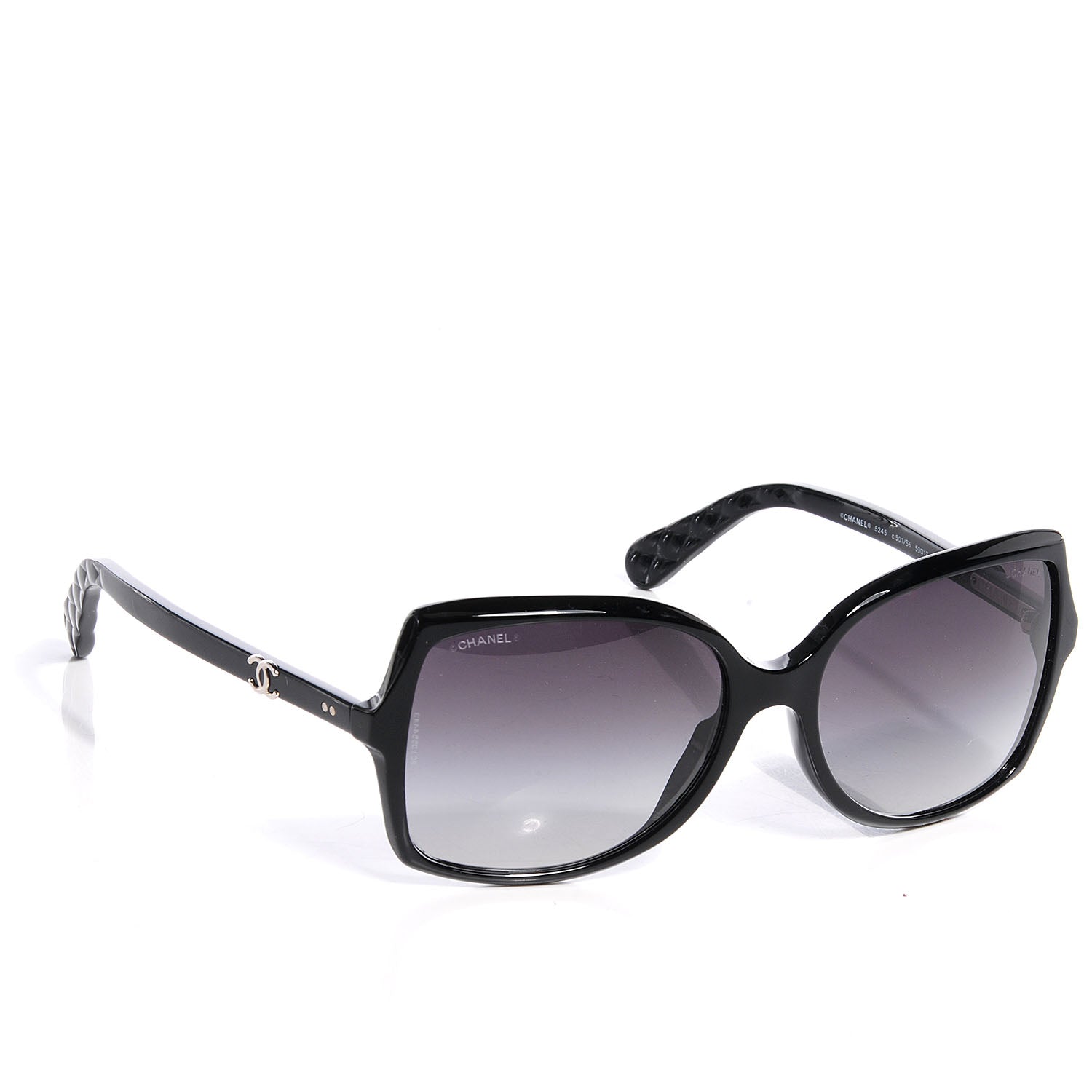 Chanel CC Logo Sunglasses Black 5245 3 of 6