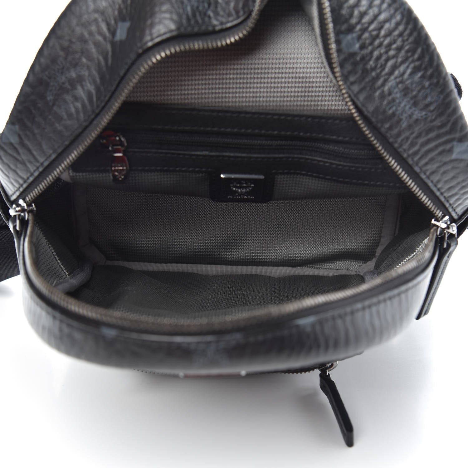 MCM Visetos Side Stud Mini Stark Backpack Black 4 of 7