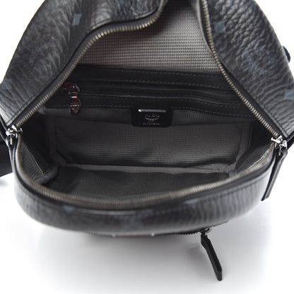 MCM Visetos Side Stud Mini Stark Backpack Black 4 of 7