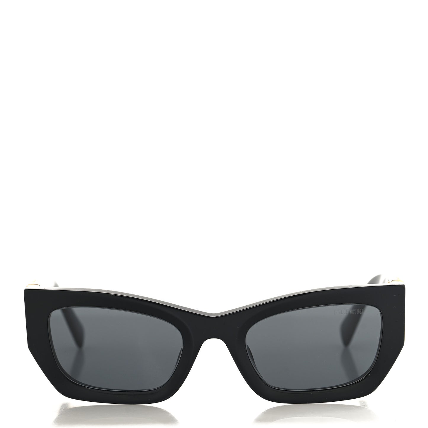 Acetate Rectangle Sunglasses SMU 09W Black