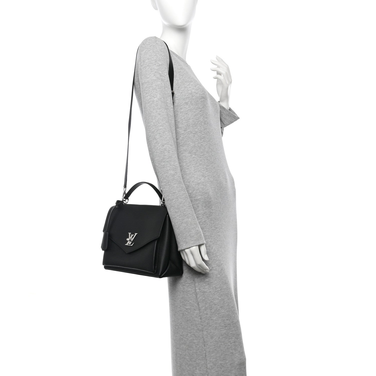 Louis Vuitton Soft Calfskin My Lockme Top Handle Black 2 of 15