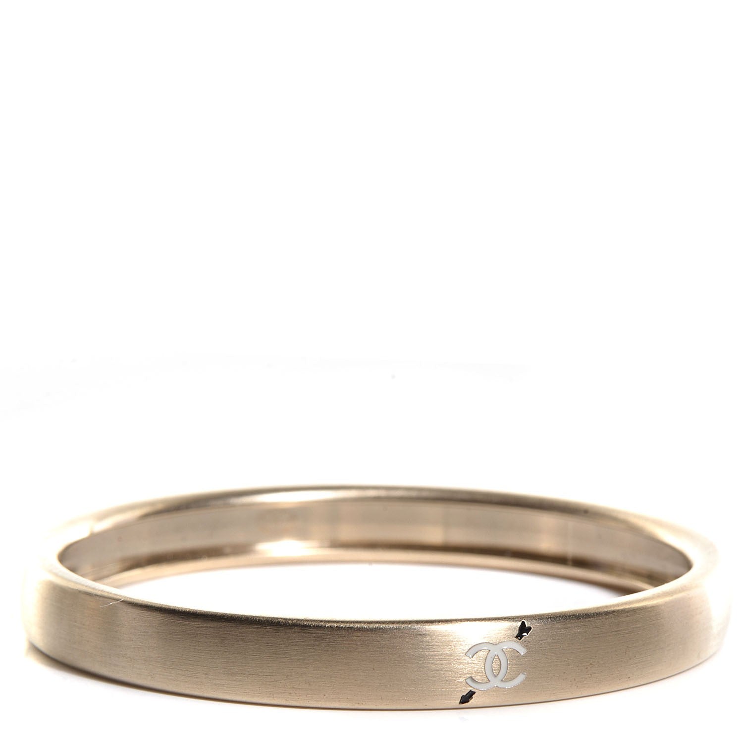 Chanel Cupid Arrow CC Bangle Light Gold 3 of 4