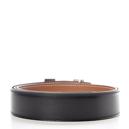 Hermes Box Togo 32mm H Belt 95 Black Gold 4 of 8
