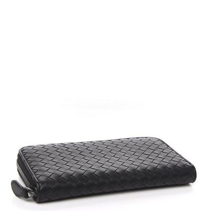 Bottega Veneta Nappa Intrecciato Zip Around Wallet Black 4 of 7