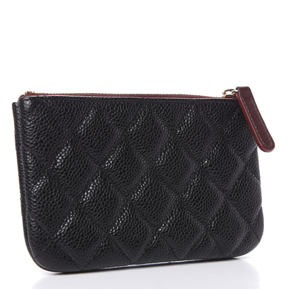 Chanel Caviar Quilted Small Cosmetic Case Black 3 of 8
