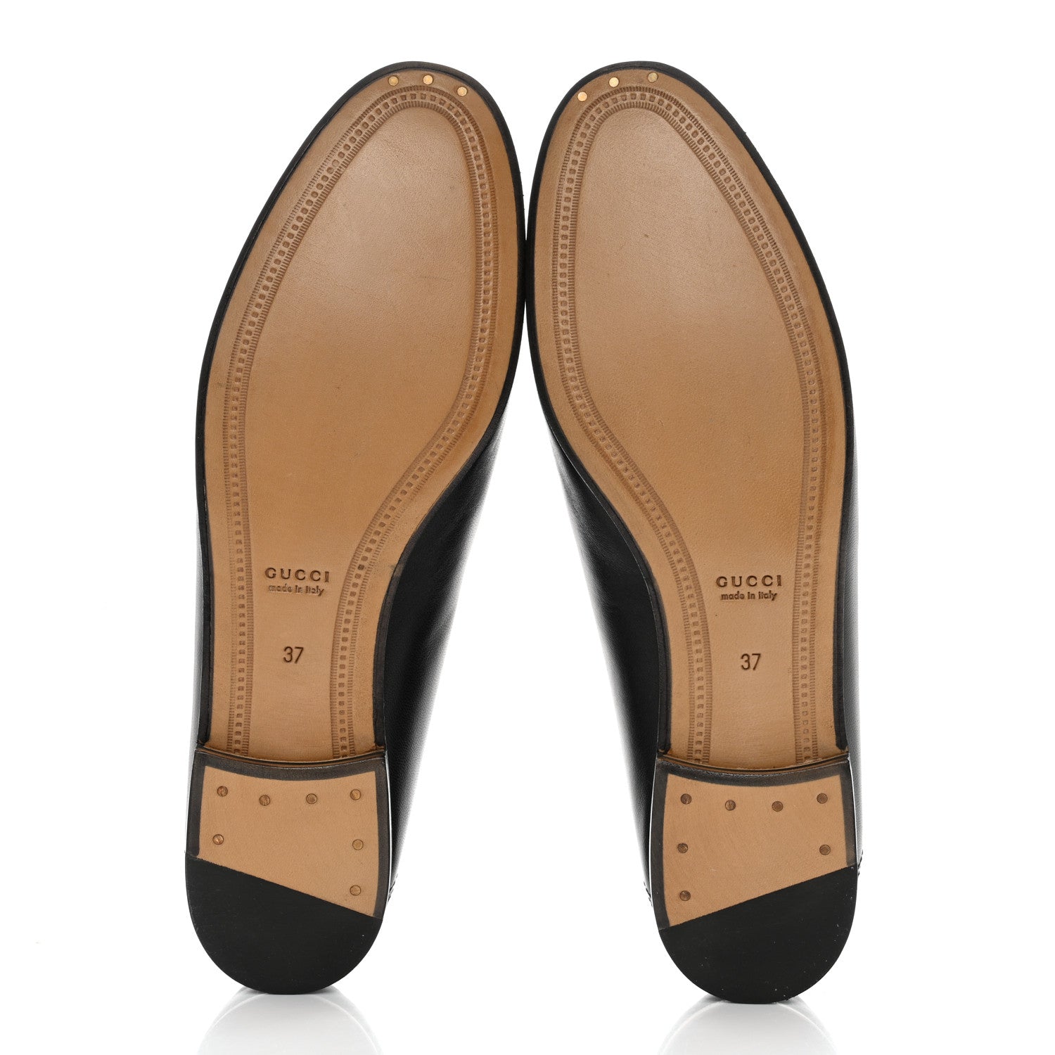 Gucci Lambskin Womens Brixton Horsebit Loafers 37 Black 5 of 9