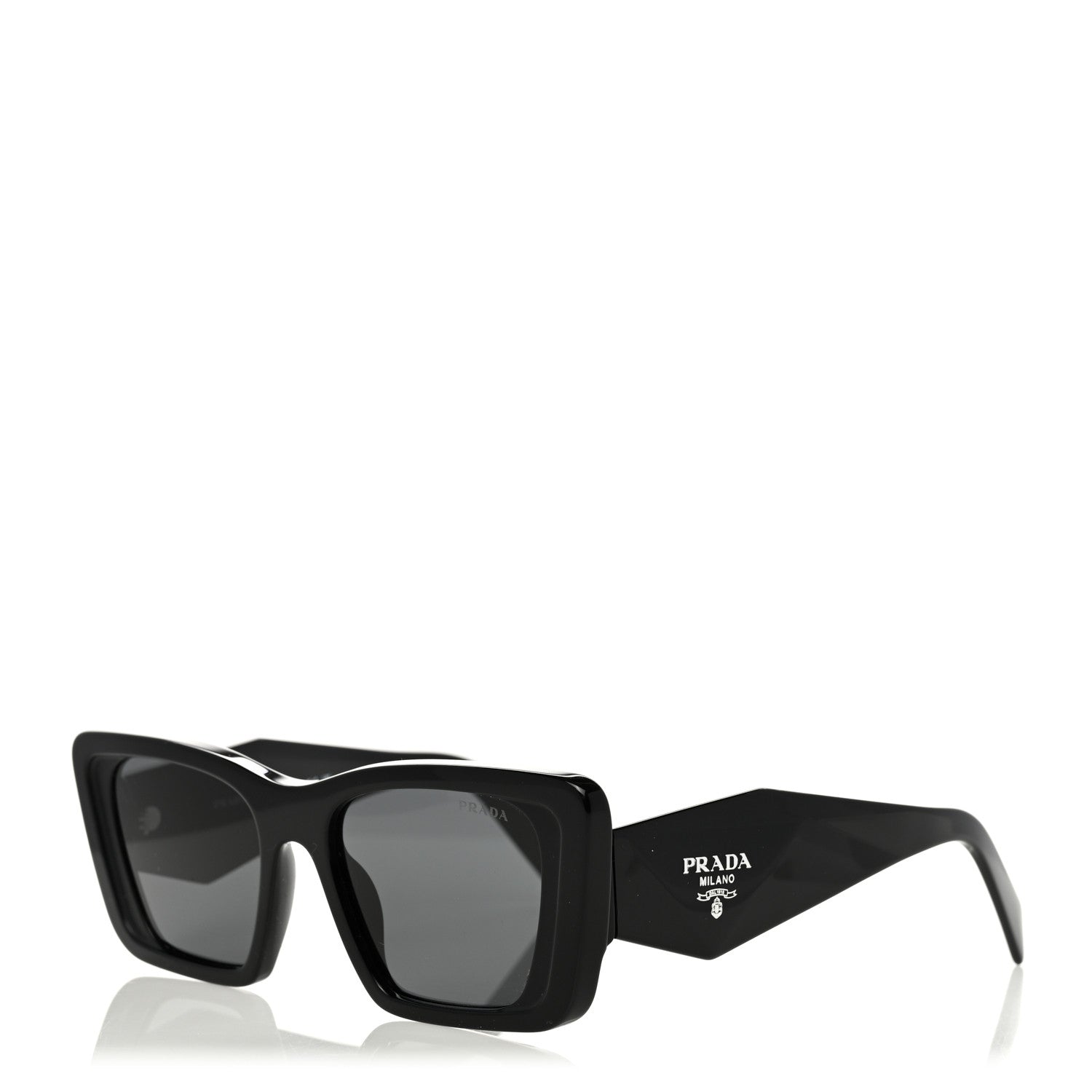Prada Acetate Symbole Sunglasses SPR 08Y Black 1 of 7