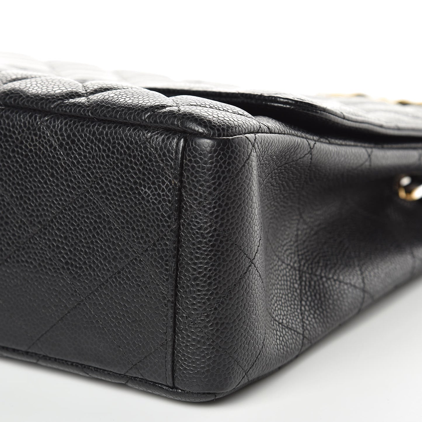 Caviar Quilted Maxi Single Flap Black
