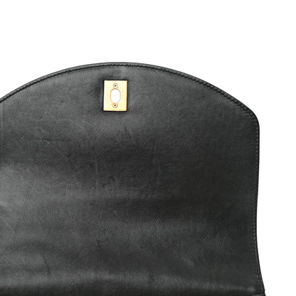 Chanel Calfskin Caviar Quilted Chain Handle Flap Black 10 of 13