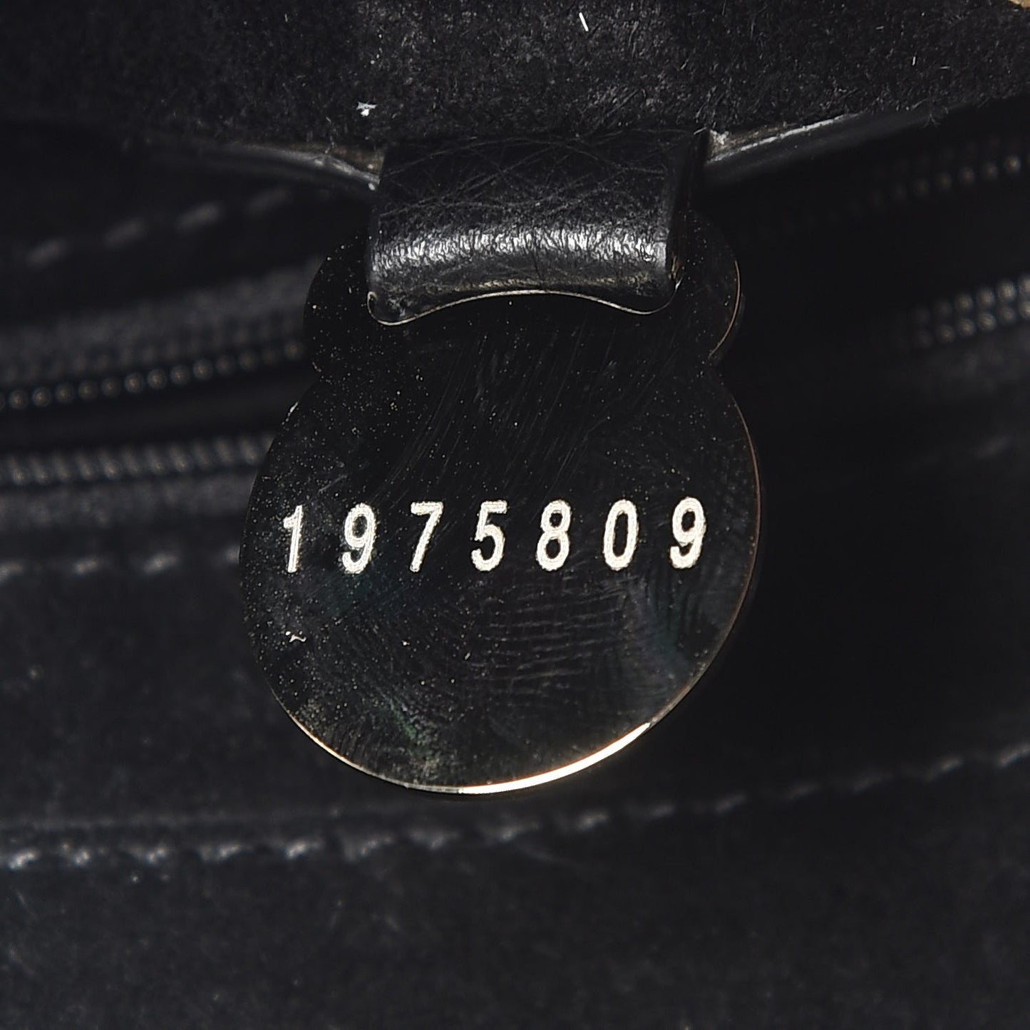 Glossy Goatskin Small Lily Flap Black