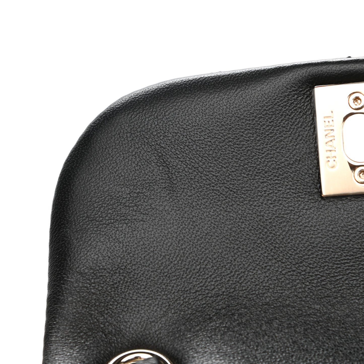 Lambskin Quilted Small Duma Drawstring Backpack Black