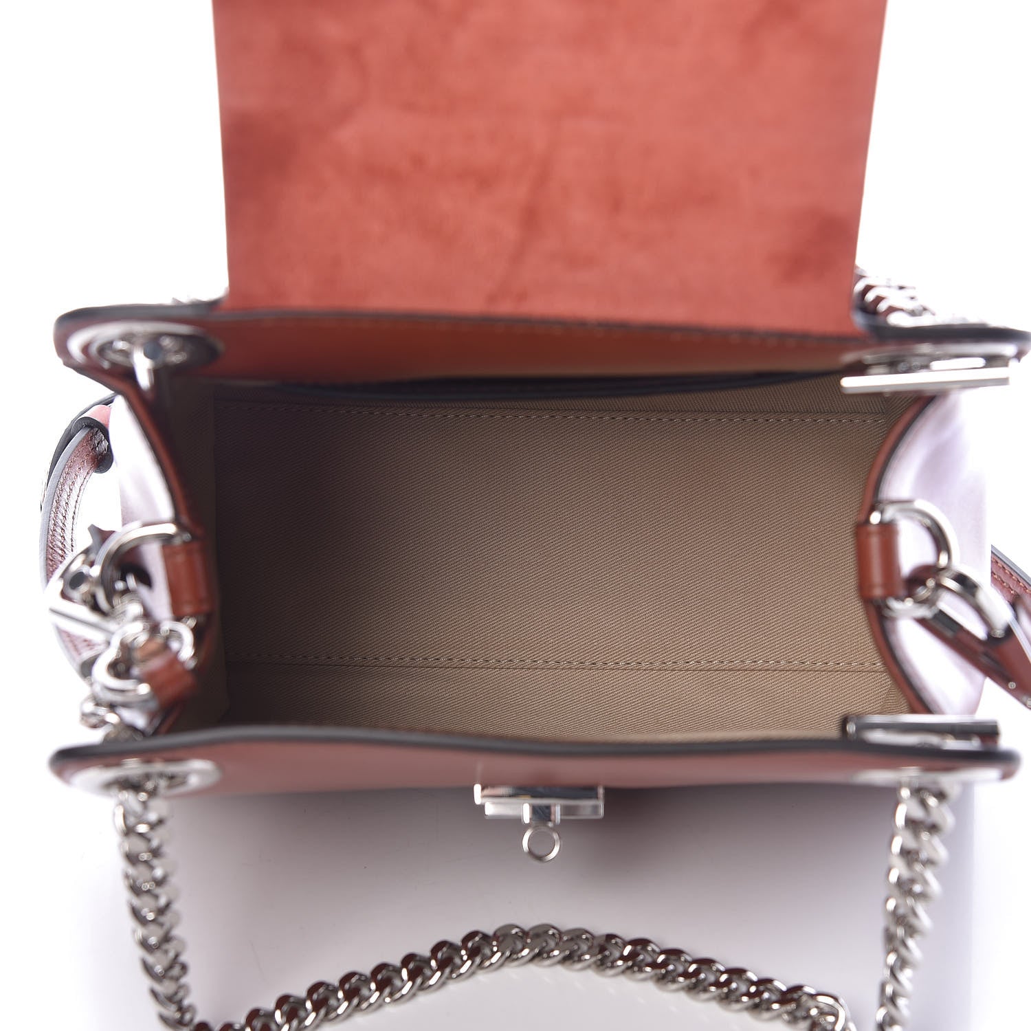 Chloe Shiny Calfskin Mini Annie Shoulder Bag Sepia Brown 5 of 11