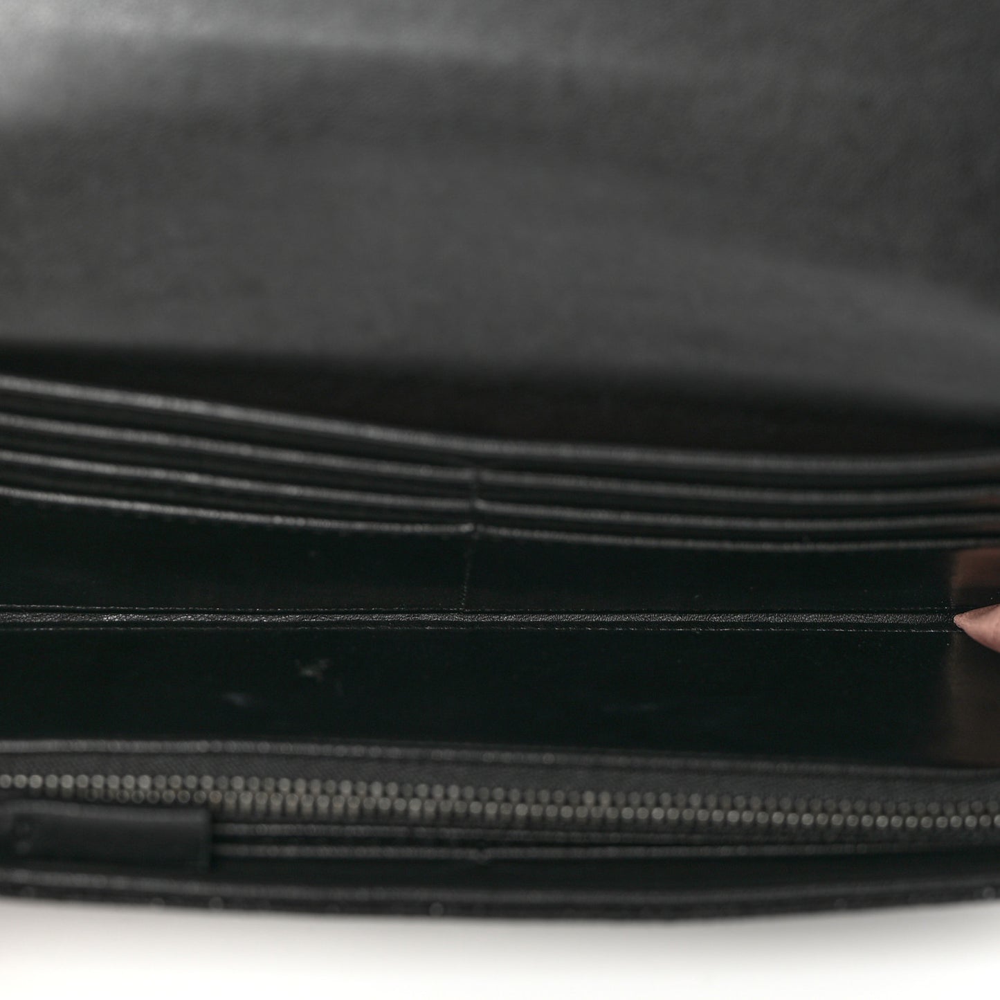 Shaggy Deer Falabella Flap Wallet Black