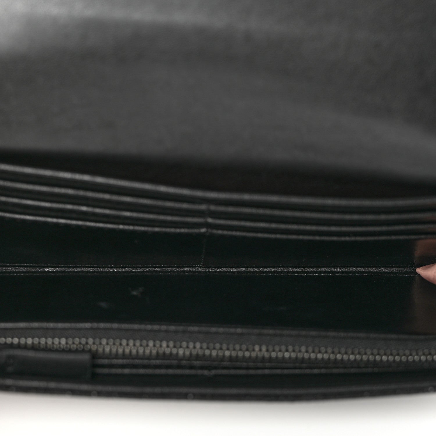Stella McCartney Shaggy Deer Falabella Flap Wallet Black 5 of 6