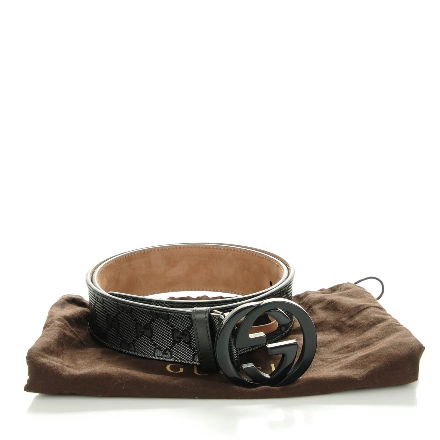Imprime Monogram Interlocking G Belt 90 36 Black