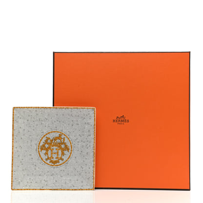 Hermes Porcelain Mosaique au 24 Square Plate 7 of 7