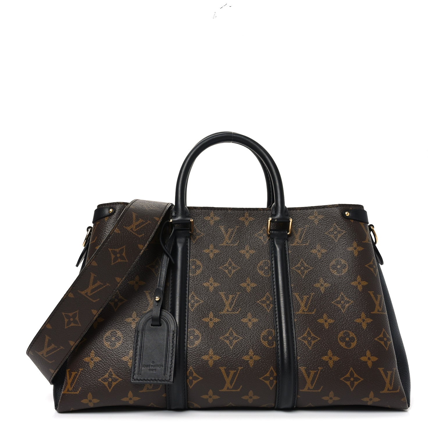 Louis Vuitton Monogram Soufflot MM Black 1 of 9