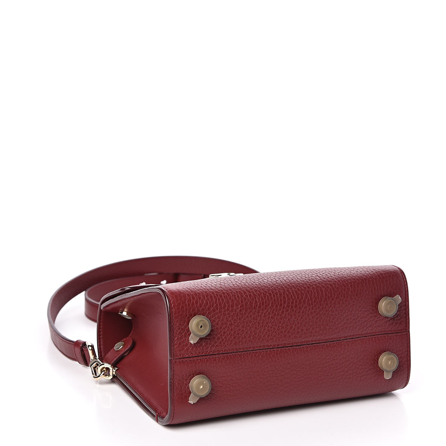 Christian Dior Grained Calfskin Mini Diorever Flap Dark Red 4 of 9