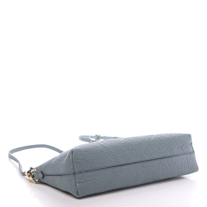 Burberry Signature Grain Calfskin Check Embossed Small Chichester Crossbody Clutch Bag Celadon Blue 4 of 10