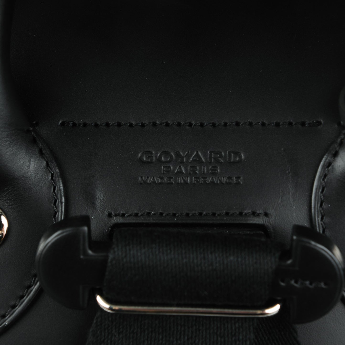 Goyardine Calfskin Alpin Backpack Black