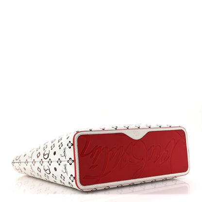 Christian Louboutin Calfskin Patent Degrade Loubinthesky East West Cabata Tote White 5 of 14