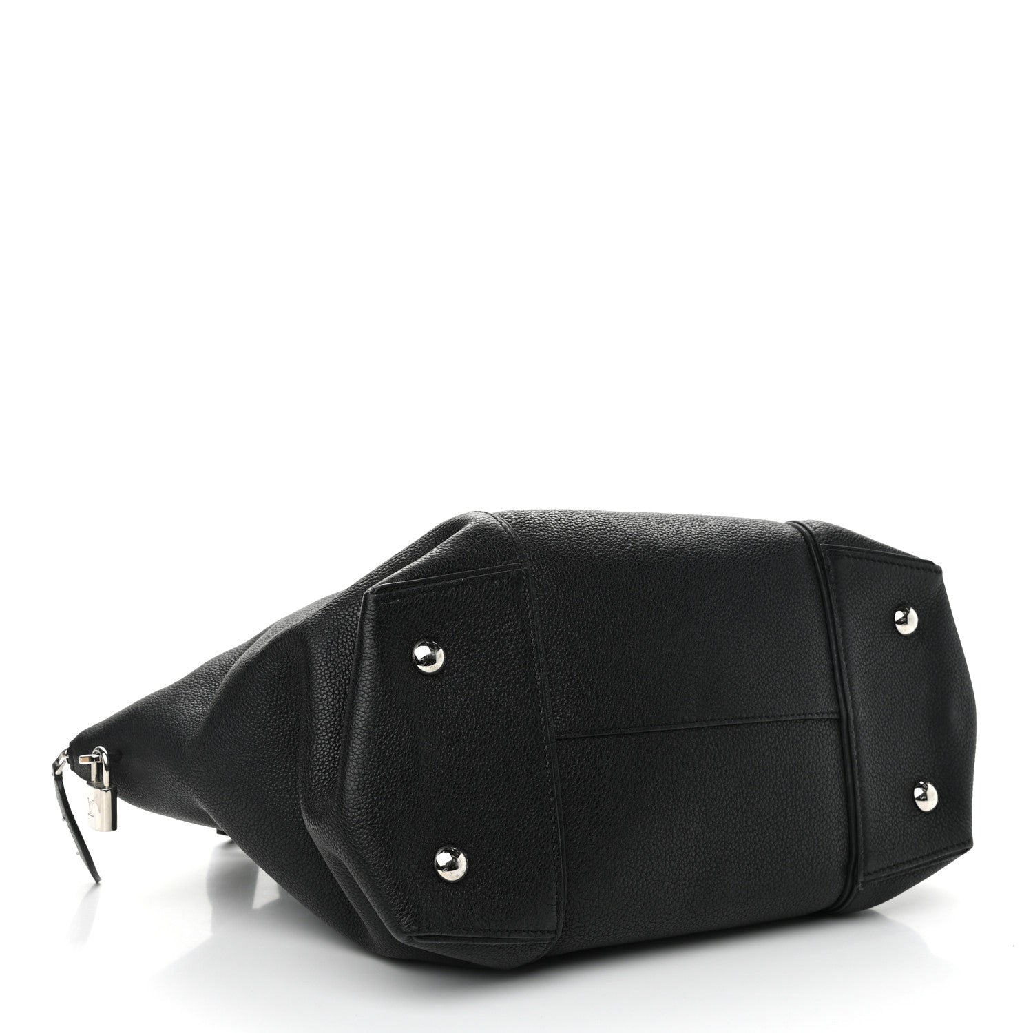 Louis Vuitton Veau Cachemire Soft Lockit MM Black 4 of 15