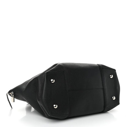 Louis Vuitton Veau Cachemire Soft Lockit MM Black 4 of 15