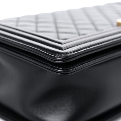 Chanel Lambskin Quilted New Medium Boy Flap Black 8 of 13