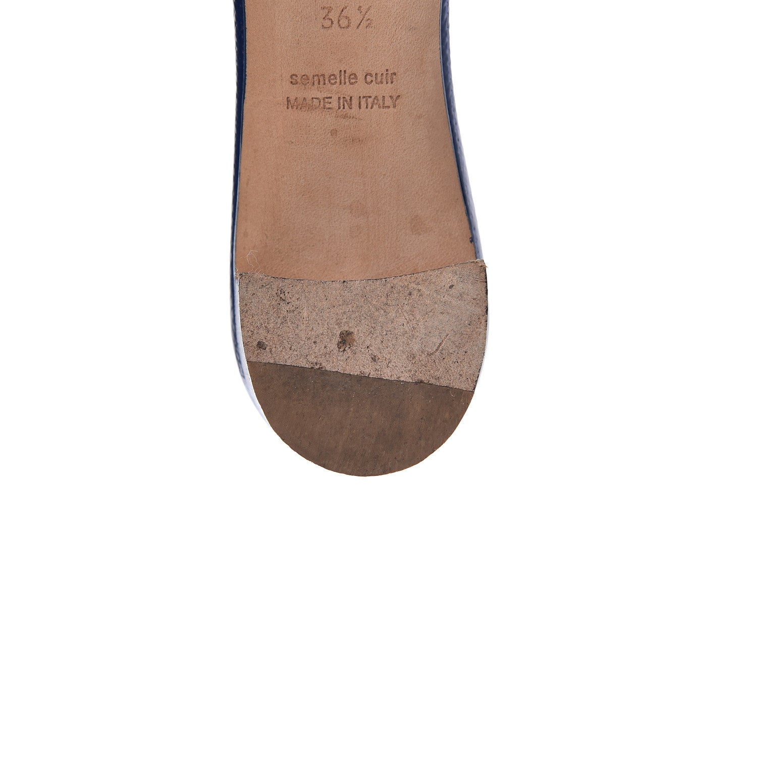 Hermes Patent Epsom Oasis Sandals 36.5 Bleu Saphir 14 of 15