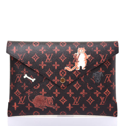 Louis Vuitton Catogram Kirigami Pochette Set Marron White Black 5 of 12
