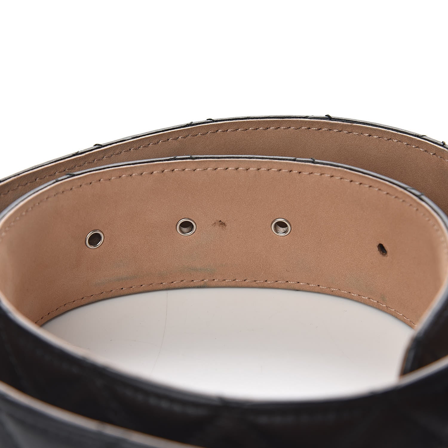 Chanel Aged Calfskin Quilted Reissue Belt 75 30 Black 7 of 11