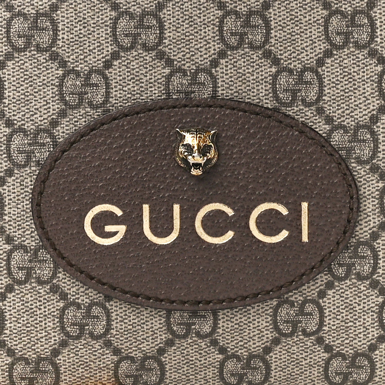 Gucci GG Supreme Monogram Web Neo Vintage Shoulder Bag Beige New Acero Crop 9 of 12