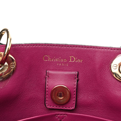 Christian Dior Bullcalf Medium Diorissimo Tote Black Rose Indien 7 of 9