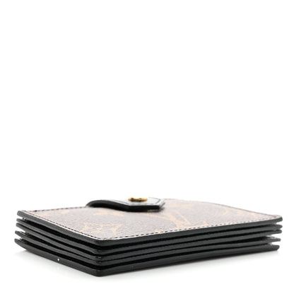 Louis Vuitton Monogram Gusset Card Holder Black 4 of 6