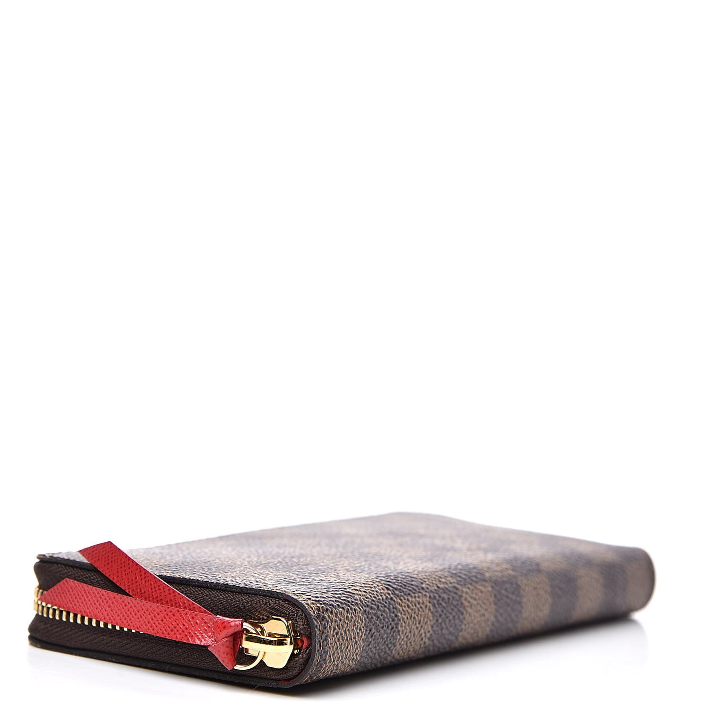 Damier Ebene Clemence Wallet Cherry
