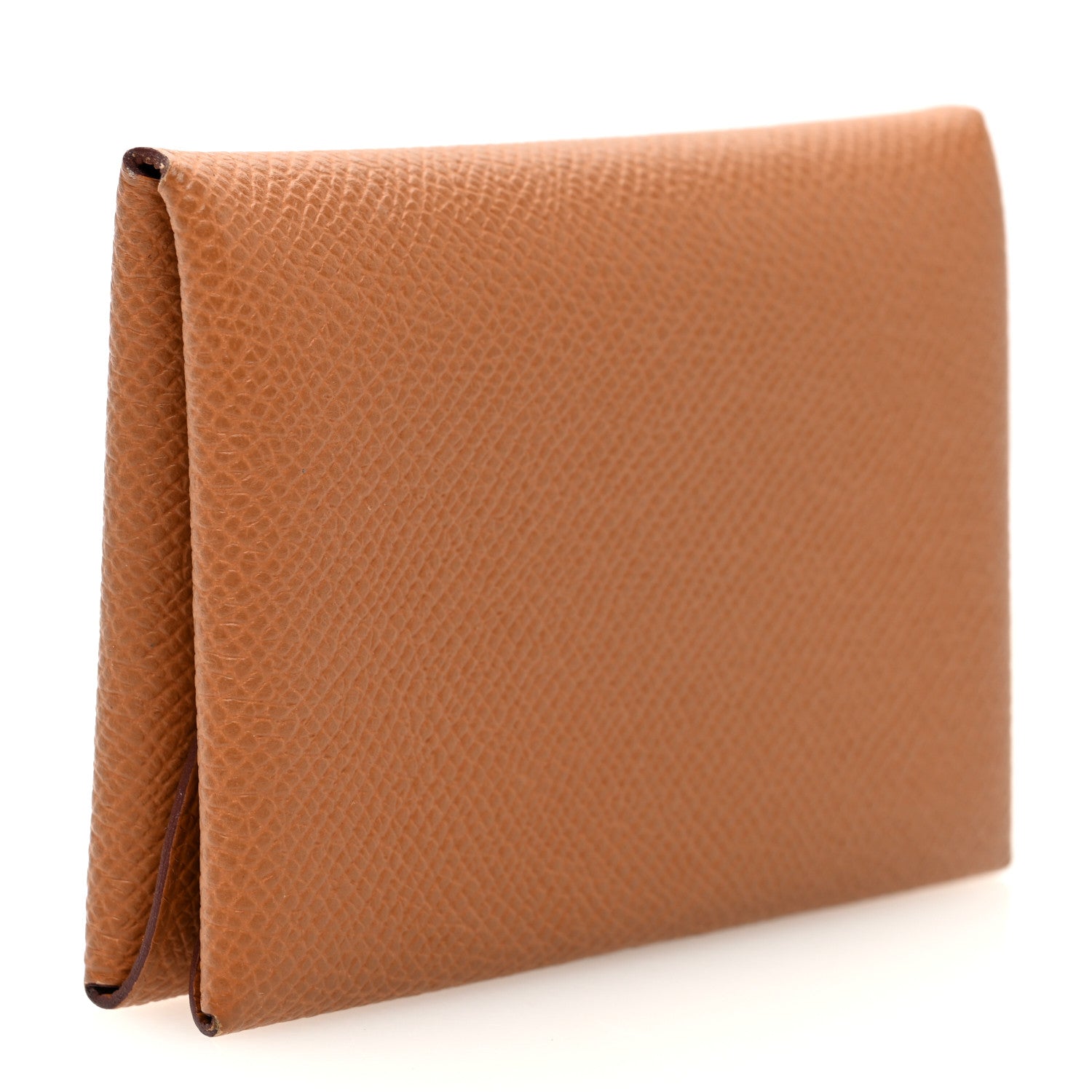 Hermes Epsom Calvi Duo Card Case Gold 3 of 8