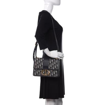 Christian Dior Oblique 30 Montaigne Flap Bag Blue 2 of 8