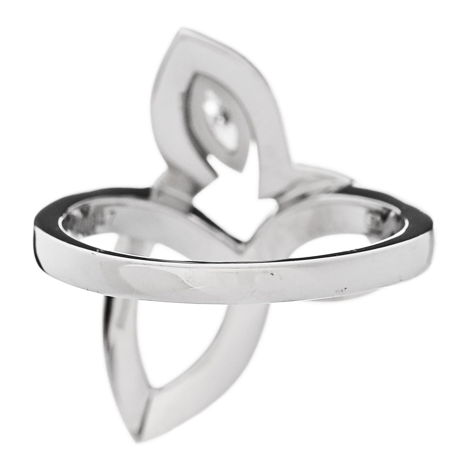 Harry Winston Platinum Diamond Lily Cluster Ring 53 6.25 4 of 7