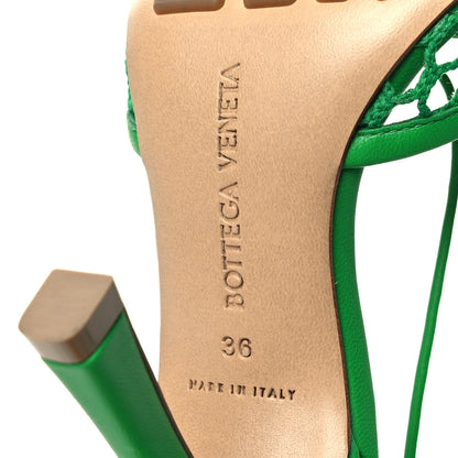 Bottega Veneta Mesh Nappa Stretch Ankle Tie 90mm Sandals 36 Grass 6 of 7