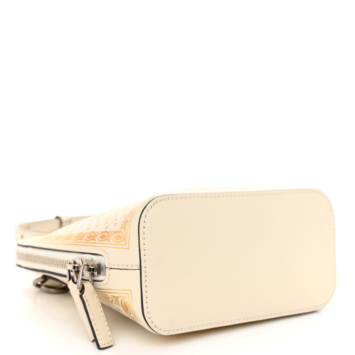 Gucci X SEGA Calfskin GUCCY Stars Mini Dome Shoulder Bag Mystic White Gold 4 of 13