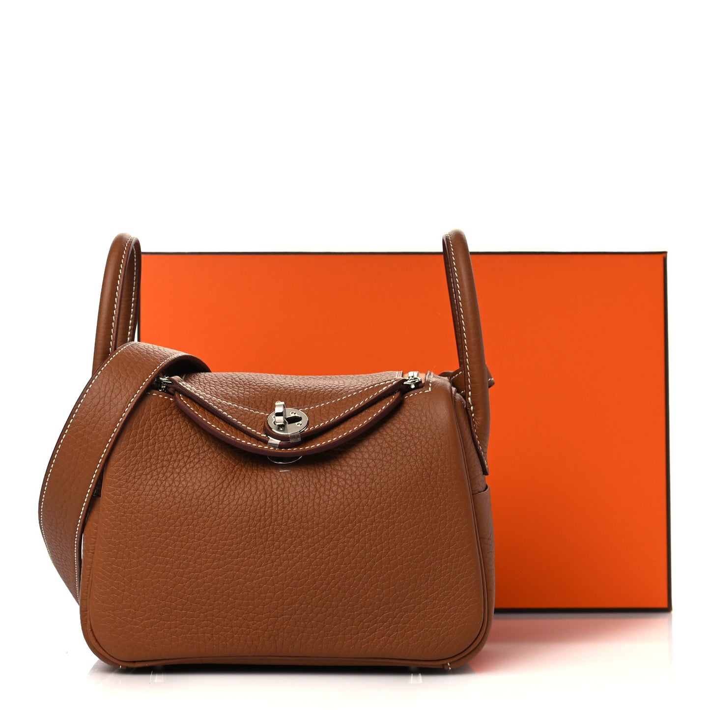 Taurillon Clemence Mini Lindy 20 Gold
