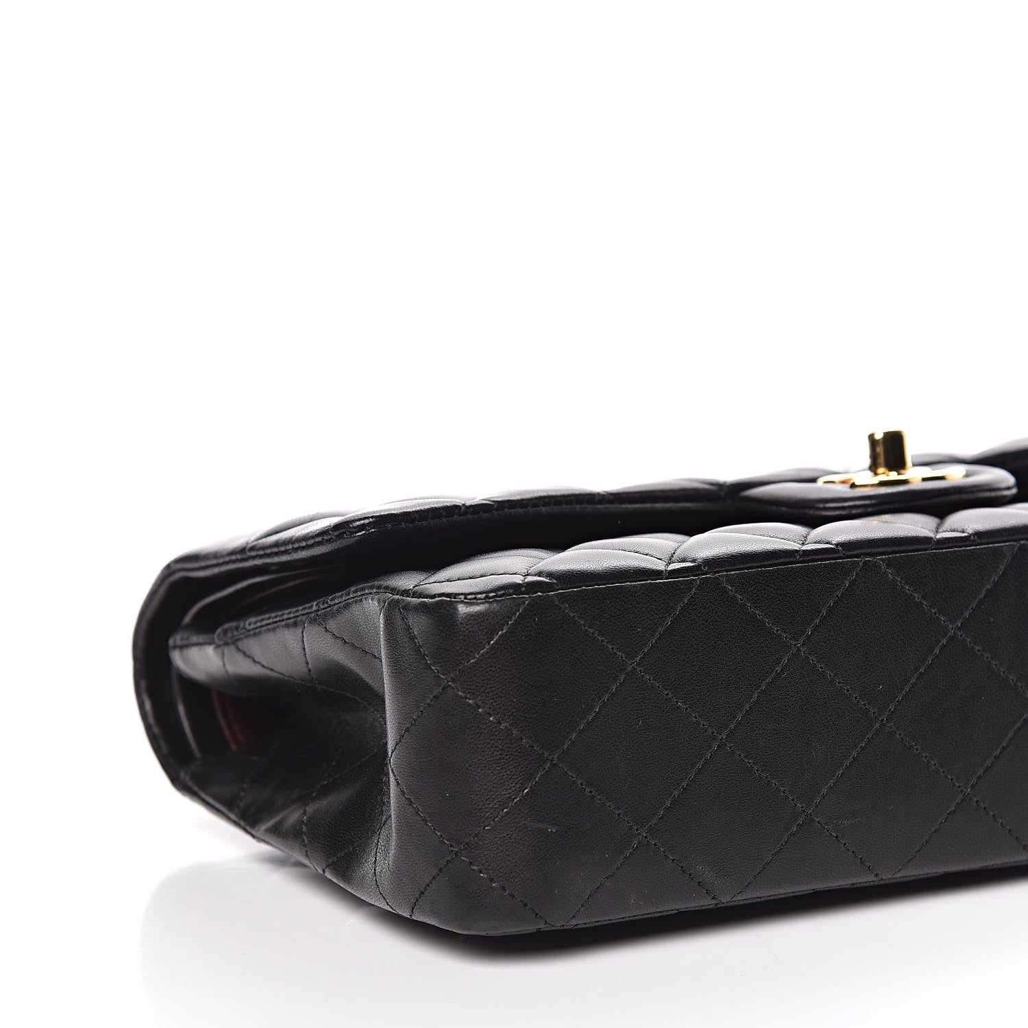 Chanel Lambskin Quilted Medium Double Flap Black 8 of 9