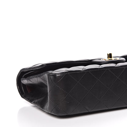 Chanel Lambskin Quilted Medium Double Flap Black 8 of 9