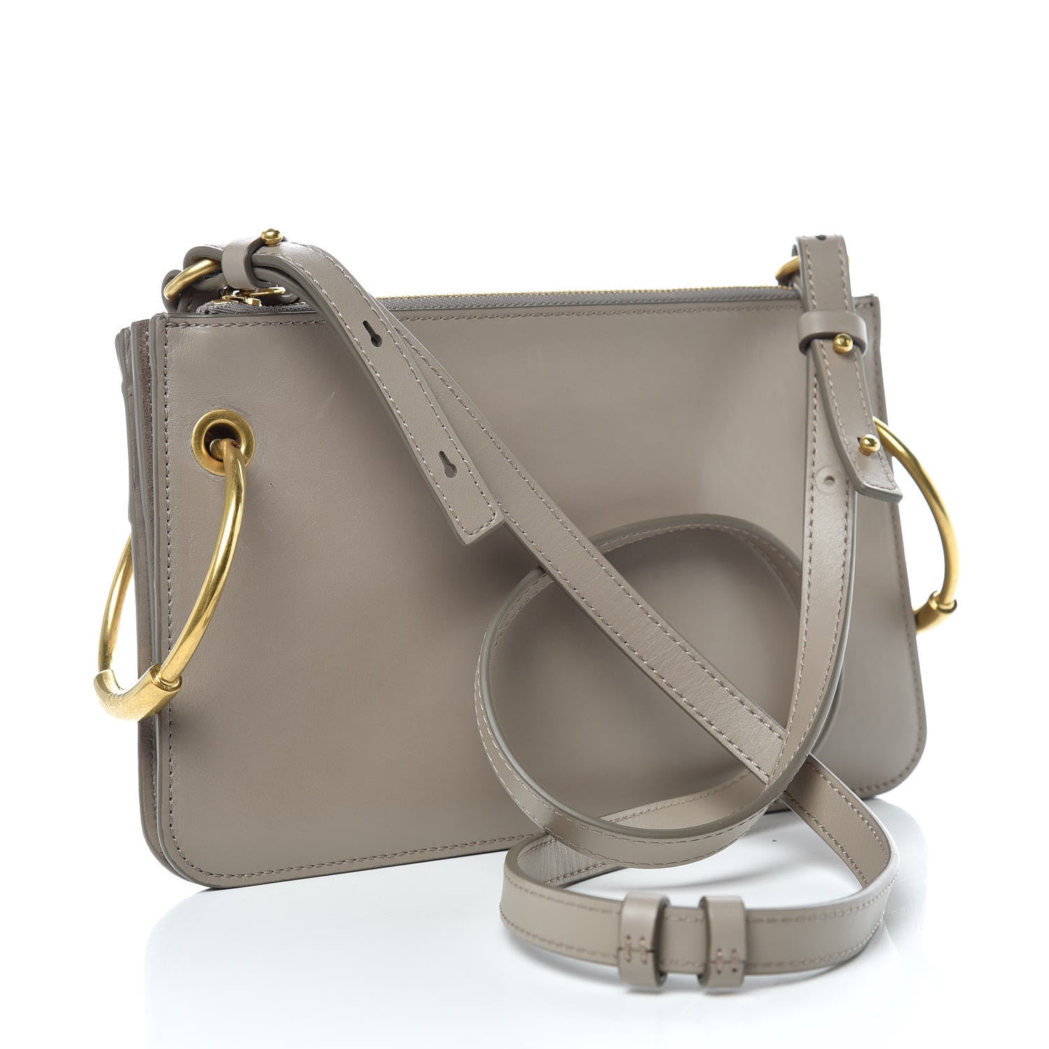 Chloe Calfskin Suede Small Roy Bag Motty Grey 3 of 10