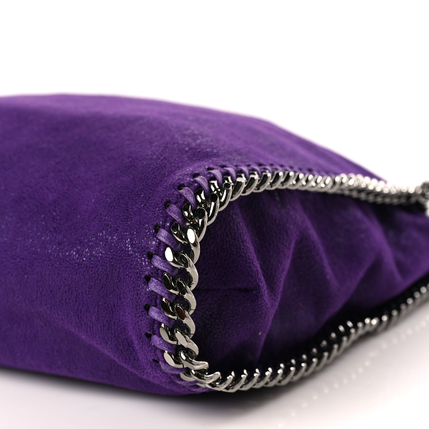 Shaggy Deer Mini Falabella Fold Over Tote Bright Purple
